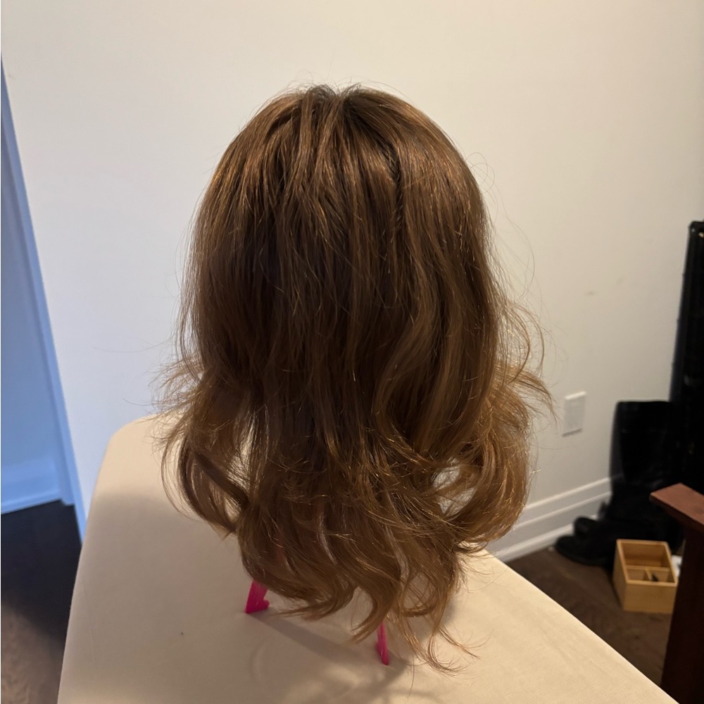 Brand New Gorgeous Brown Wavy Hair Slavic Virgin Topper